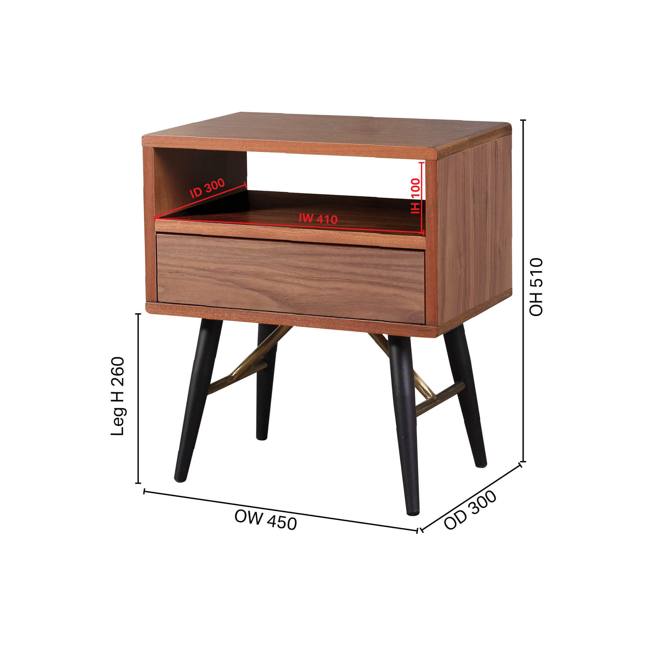 Beth Bedside Table - V2